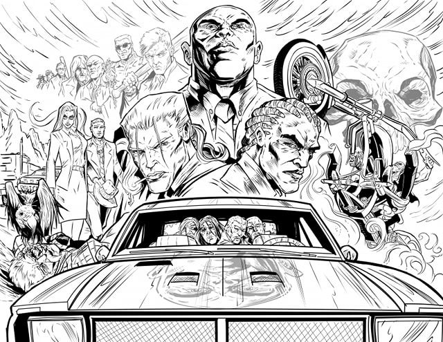 Broke Down And Four Dead Bodies #2 (ARTIST EDITION - JIM O'RILEY) Limited 200 print run HAND NUMBERED