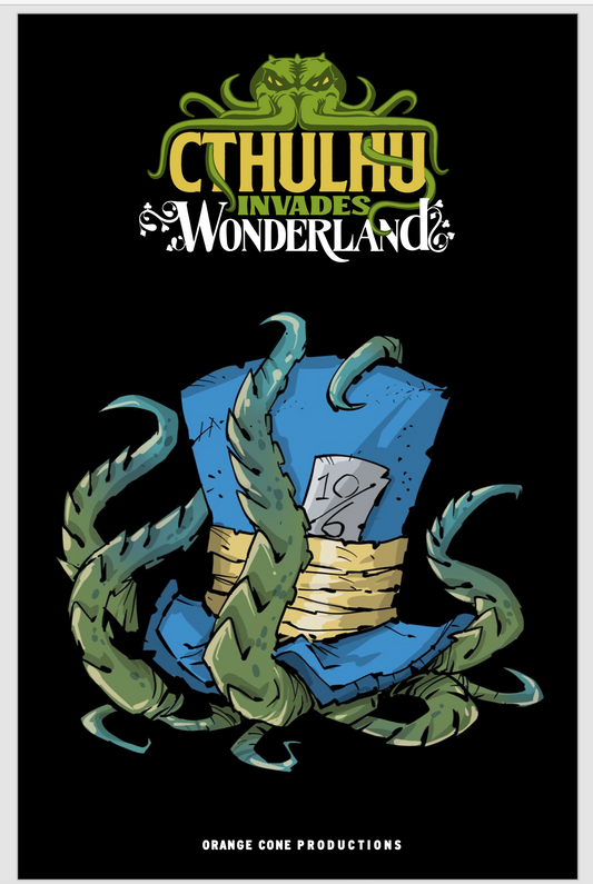 Cthulhu Invades Wonderland - COVER C - ORANGE CONE EDITON