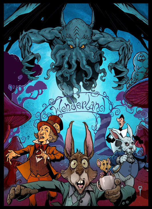Cthulhu Invades Wonderland (Cover B)