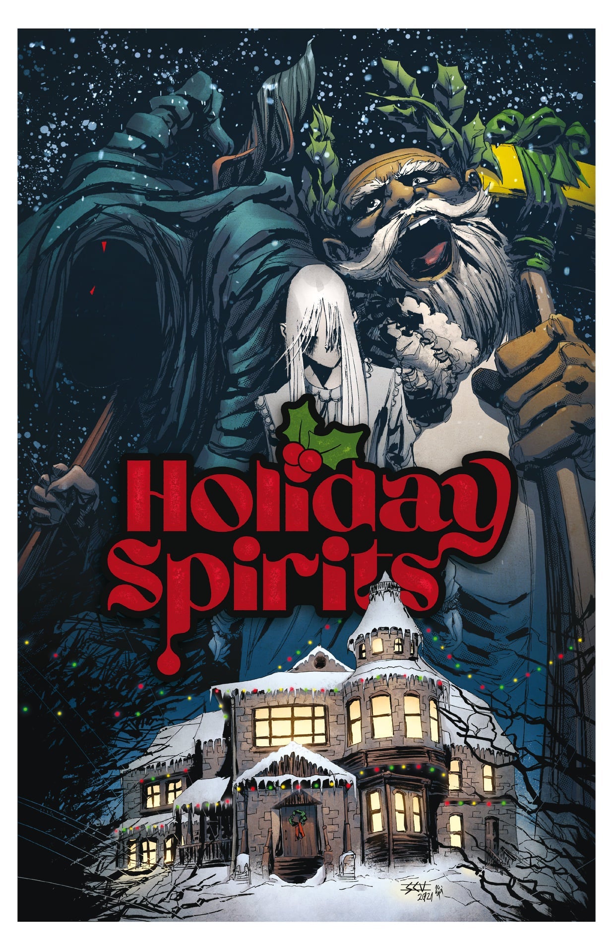 Holiday Spirits - HORROR ANTHOLOGY - ORIGINAL GRAPHIC NOVEL (Hard Cover)